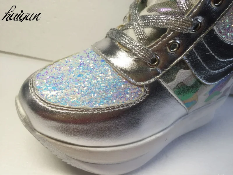 Повседневная обувь на платформе и очень высоком каблуке 11 см; zapatos mujer; женские туфли-лодочки на танкетке