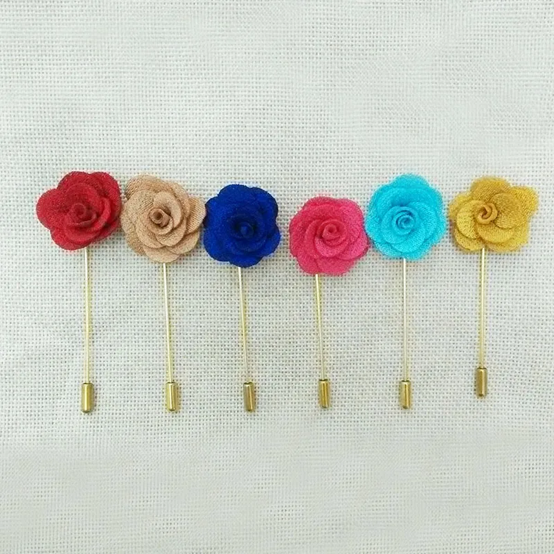 

brooch lapel pin flower women men's shawl cape scarf findings safety hijab stick pins wedding groomsman floral suit decor collar