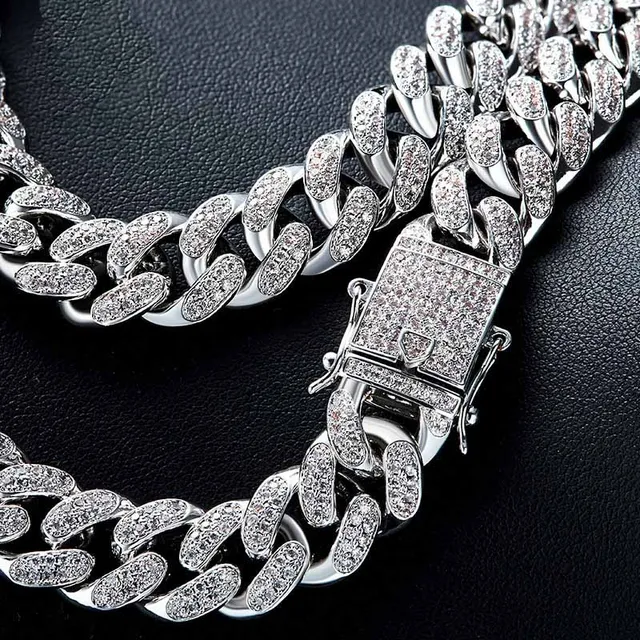 Hip Hop Mens Miami Curb Cuban Chain Necklaces Bling Iced Out Fully Cz Boy  Necklace With Luxury Box Clasp Jewelry Drop Shipping - Necklace - AliExpress