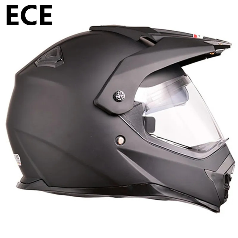

Motorcycle helmet man riding car four seasons cool motorcycle with tail motor car winter helmets MATTE BLACK Double