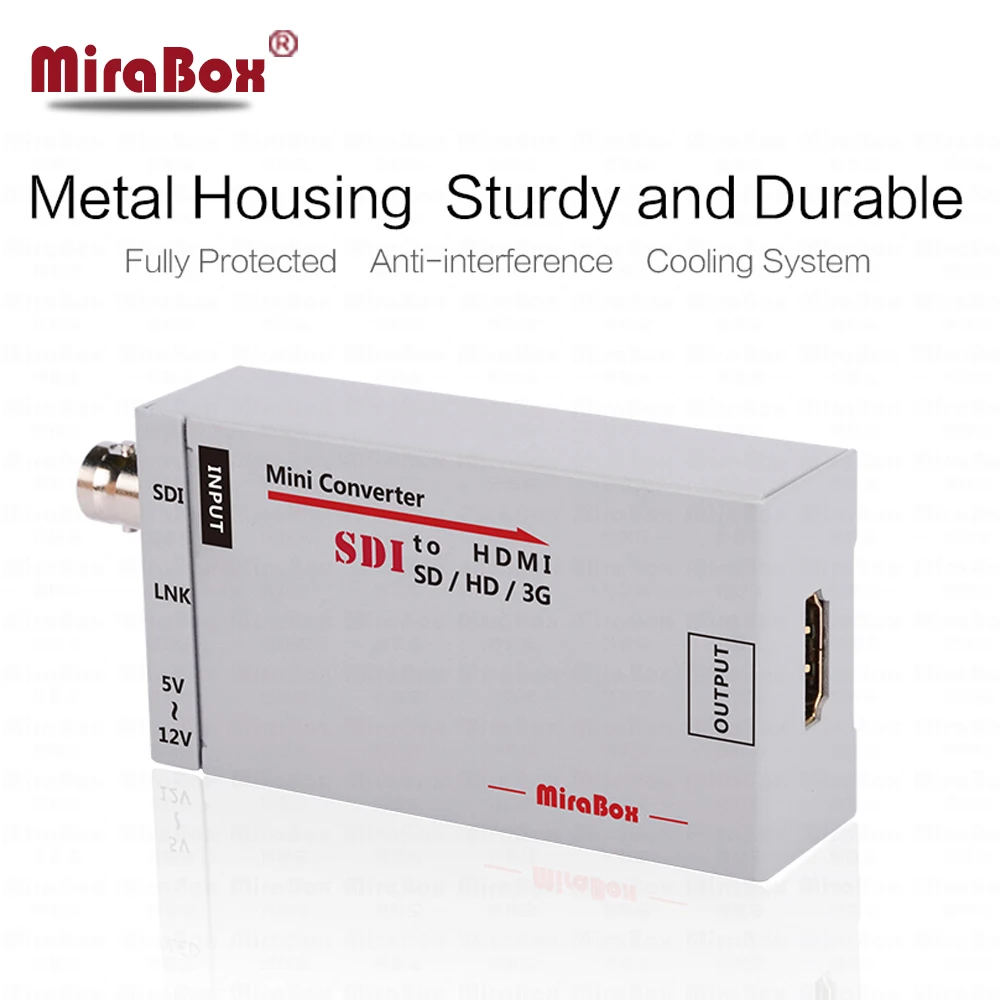  1080P Mini 3G SDI To HDMI Converter With Audio For HD Camera SDI To HDMI Video Converter Mini Box S