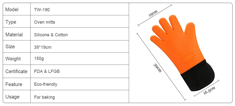 1 шт., длинные силиконовые перчатки для духовки, термостойкие перчатки для духовки, хлопковые перчатки, силиконовые перчатки для выпечки, для микроволновой печи, кухонный инструмент
