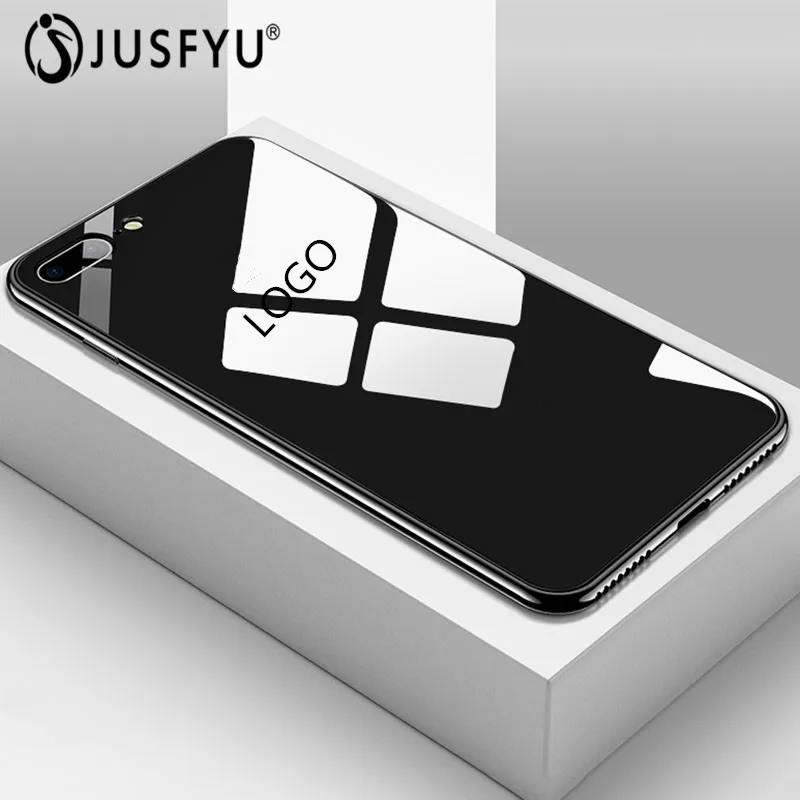 

Plating Tempered Glass Phone Case For iphone XS Max XS XR X 8 7 Plus Cover Soft TPU Edge Cases For iphone 6 6S 6 Plus Back Coque