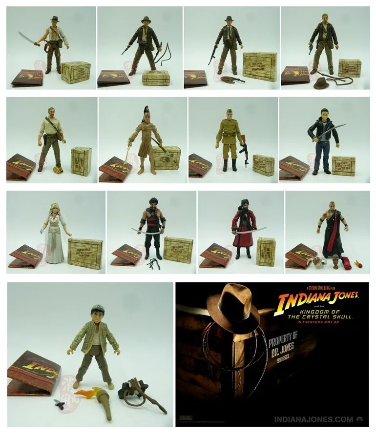 

pvc figure 3.75-inch 1:18 movable joint IndianaJones figure 8pcs/set