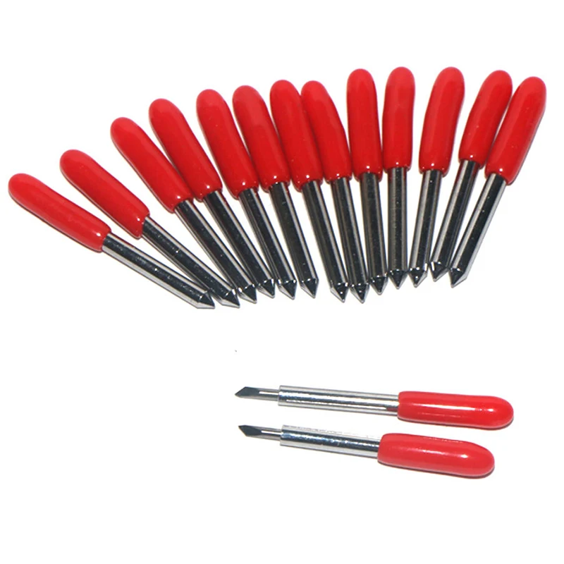 15pcs 2mm Shank Graver Tungsten Carbide Cutting Plotter Blade Durable Roland Cutter for Engraving