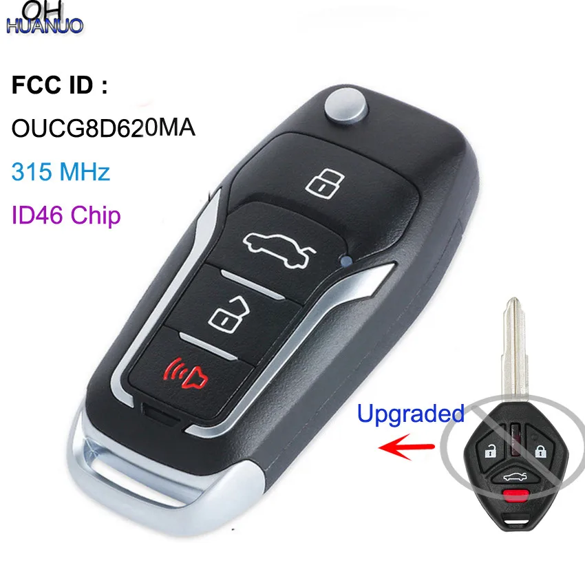 Upgraded Flip Remote Car Key Fob 4B 315MHz ID46 for