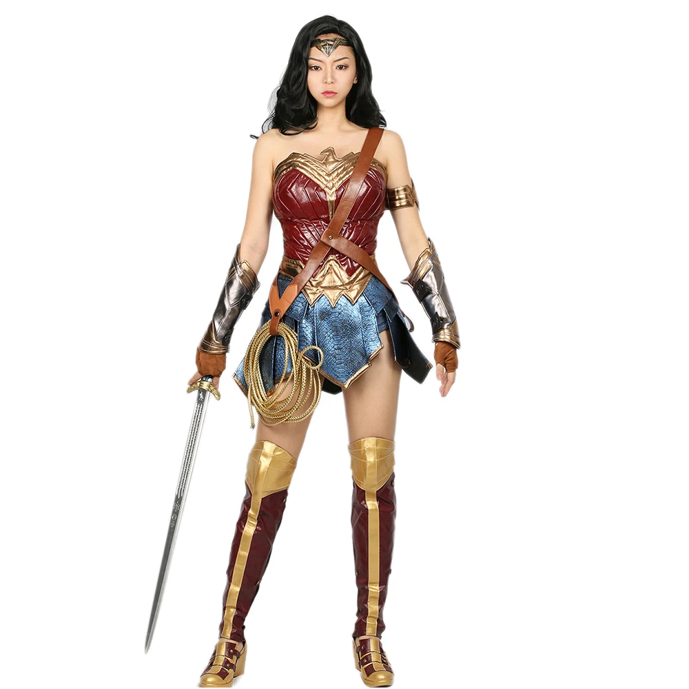X COSTUME wonder woman косплэй костюм супергероя Женская Прохладный из искусственной кожи