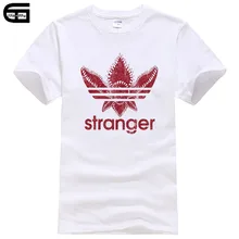 Новая уличная брендовая хлопковая Футболка с О-образным вырезом, Мужская забавная летняя футболка со странным демогоргоном, хлопковые топы, футболки T206