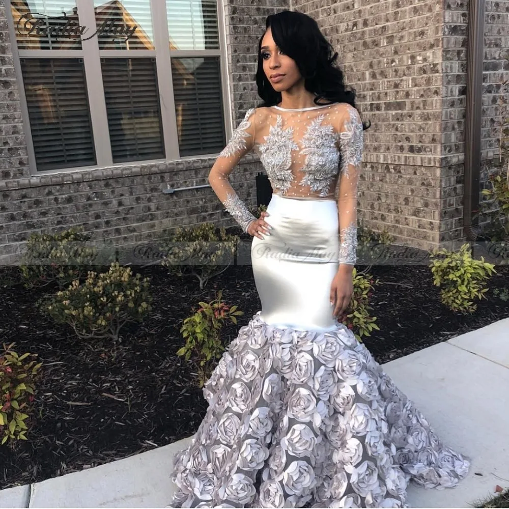 prom dresses 2019 silver