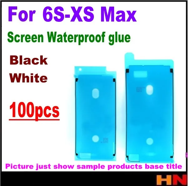 

100pcs For iphone 11 pro XS XR MAX X 8 8P 7 7P 6s 6s plus Stickers Adhesive Tape LCD touch screen Waterproof sticker screen