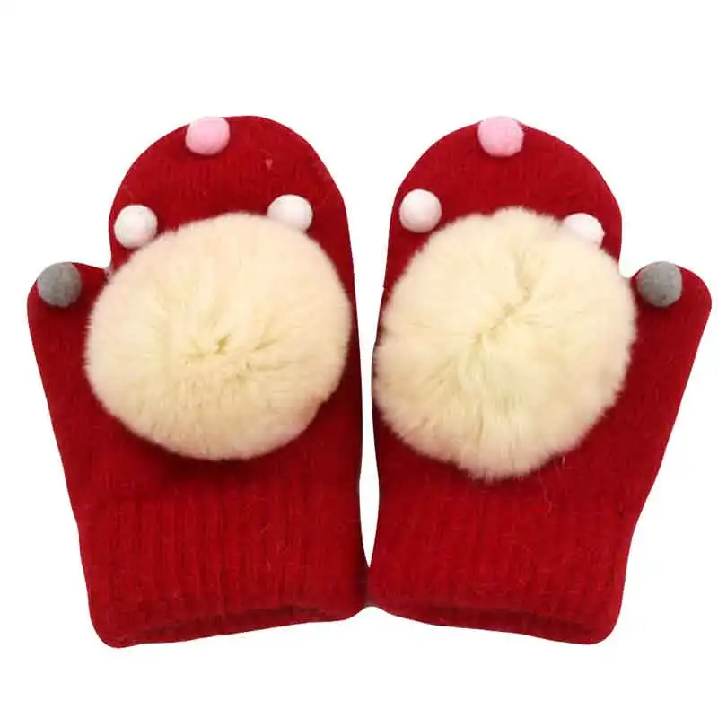 

NZ149 Baby Gloves Cute Cartoon Thicken Hot Infant Baby Girls Boys Of Winter Warm Children Kids Gloves