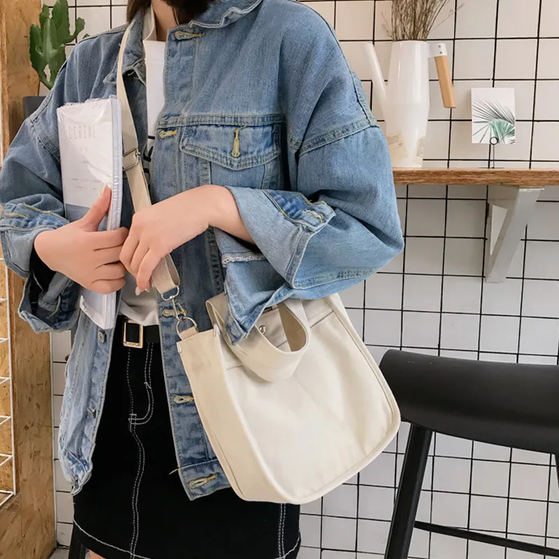 

woman canvas bag student girl heart shoulder diagonal bag clutch
