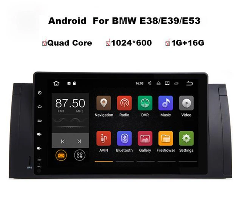 Cheap 9" Android Car DVD Player with Canbus wifi GPS,Audio Radio Stereo,Car multimedia headunit for BMW M5/E39 1995-2003/E53 2000-2007 1