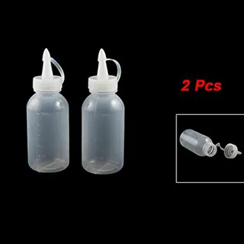 

2pcs 100ML New Kitchen Plastic Squeeze Bottle Condiment Dispenser for Sauce Vinegar Oil Ketchup Cruet Salad Sauce Oil Dispenser