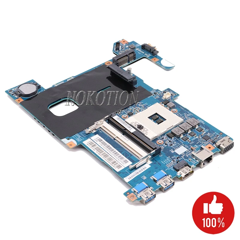 NOKOTION материнская плата для ноутбука lenovo G580 HM77 DDR3 LG4858 UMA материнская плата MB 48.4sg06011 11S900003 работает