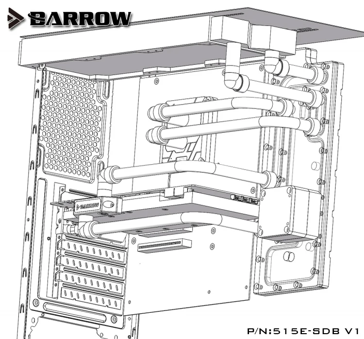 Блок водного охлаждения для Phanteks 515E 515ETG компьютерный чехол LRC RGB 2 0 5V SDB