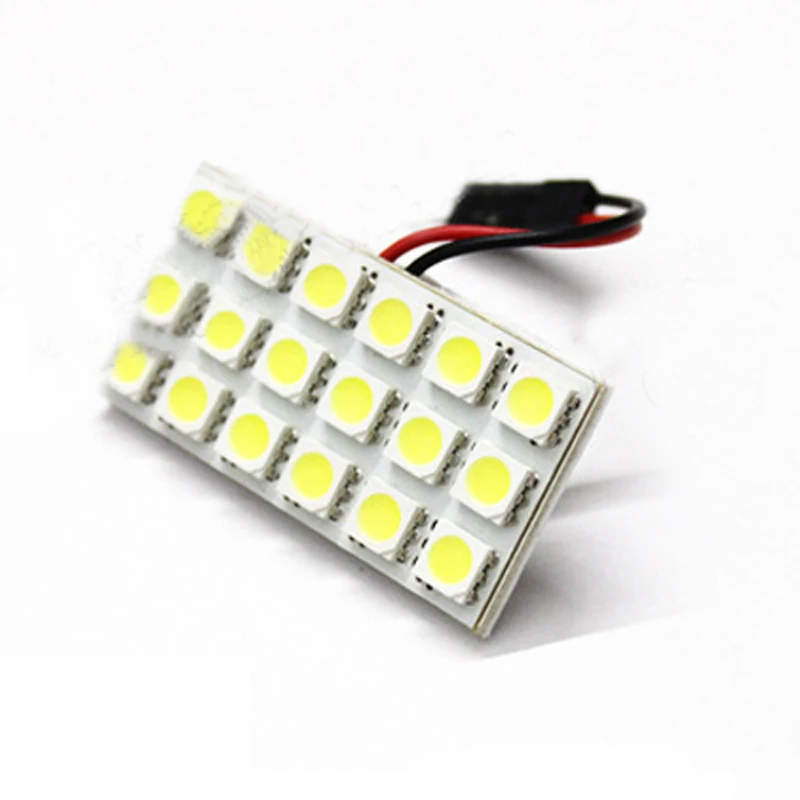 43*22 см DC 12 V 18 SMD 5050 светодиодный автомобиль лампа для внутреннего освещения Панель T10 гирлянда Потолочные плафоны