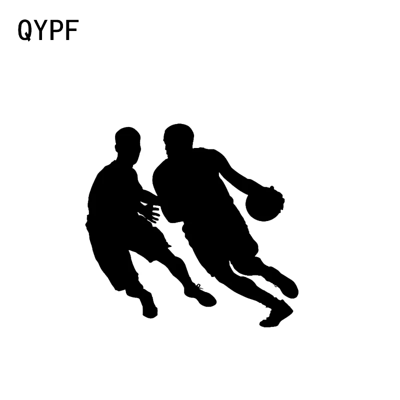 

QYPF 12.9*12.3CM Basketball Player Car Styling Sticker Reflective Decor Vinyl Silhouette C16-0457