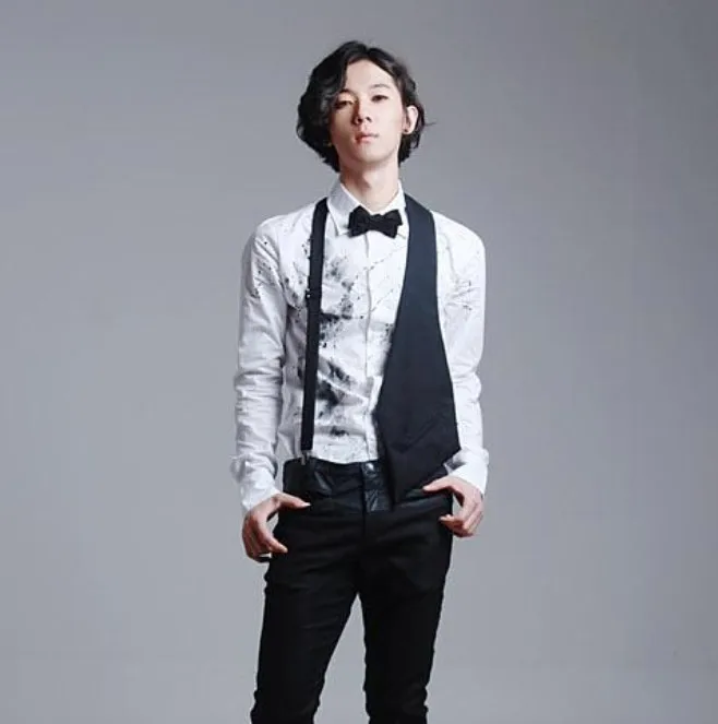 

2017 New Arrival Korean Exclusive New Fashion Personality Show Essential Stage Asymmetrical Shape Vest Men Waistcoat Men