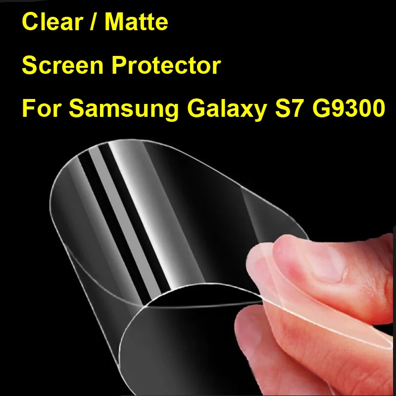 

New HD Clear / Anti-Glare Matte Screen Protector For Samsung Galaxy S7 G9300 5.1" Protective Film Guard With Cleaning Cloth