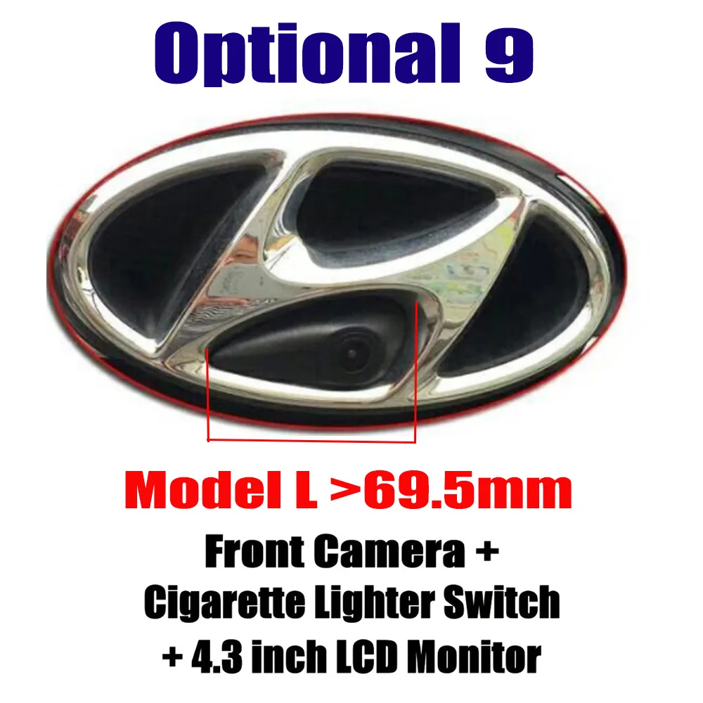 Liandlee для hyundai I45 2009- 2010 2011/вид спереди автомобиля логотип Встроенная камера прикуриватели AC/DC 4," ЖК-дисплей монитор Экран - Название цвета: Option (9)