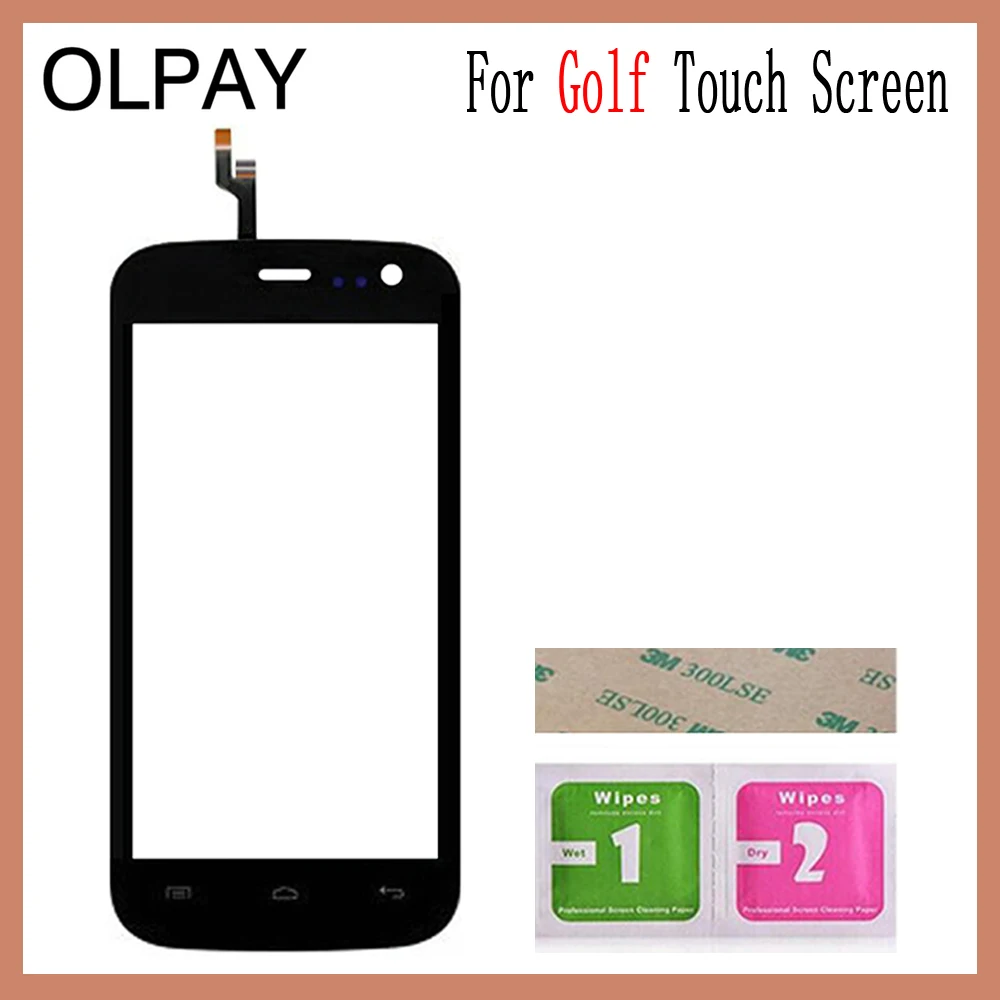 OLPAY 4,5 дюймов протестированное переднее внешнее стекло для Explay Golf сенсорный экран дигитайзер панель объектив сенсор инструменты Бесплатный клей и салфетки