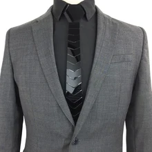 Модный акриловый Полосатый черный галстук тонкий роскошный цветочный шестигранный галстук мужской аксессуар для Свадебная деловая Вечеринка торжественное платье