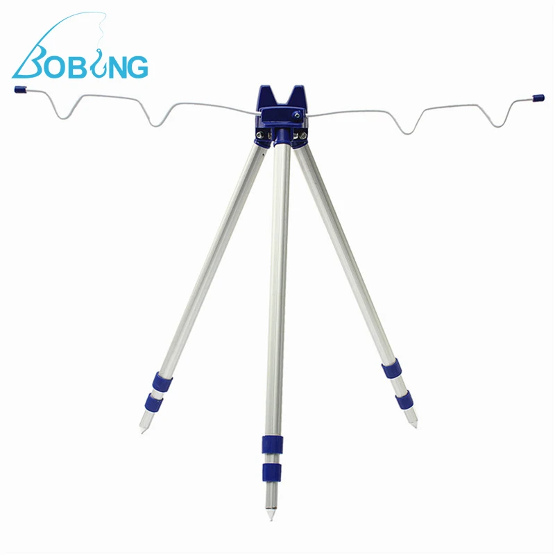 Image Outdoor Sports Aluminum Alloy Portable Telescopic Fishing Rods Tripod Stand Rest Holder bracket mount For Sea Surf Beach Casting