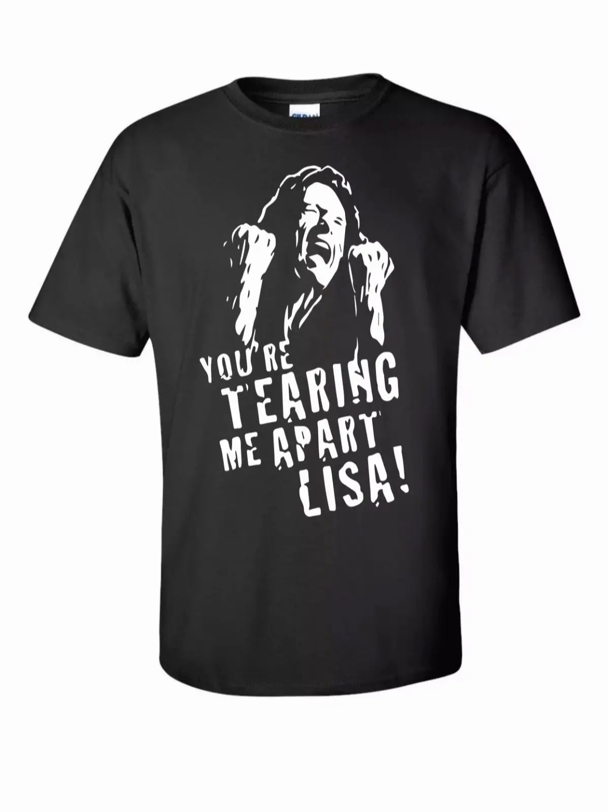 

The Room T-Shirt Tommy Wiseau Tearing Me Apart Lisa Sz:S-3XL Men Short Sleeves T Shirt Top Tee Basic Tops Cartoon Short Sleeve