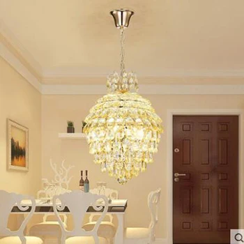 

Modern minimalist personality creative crystal chandelier romantic warm dining room kitchen LED dining room lighting led lamps