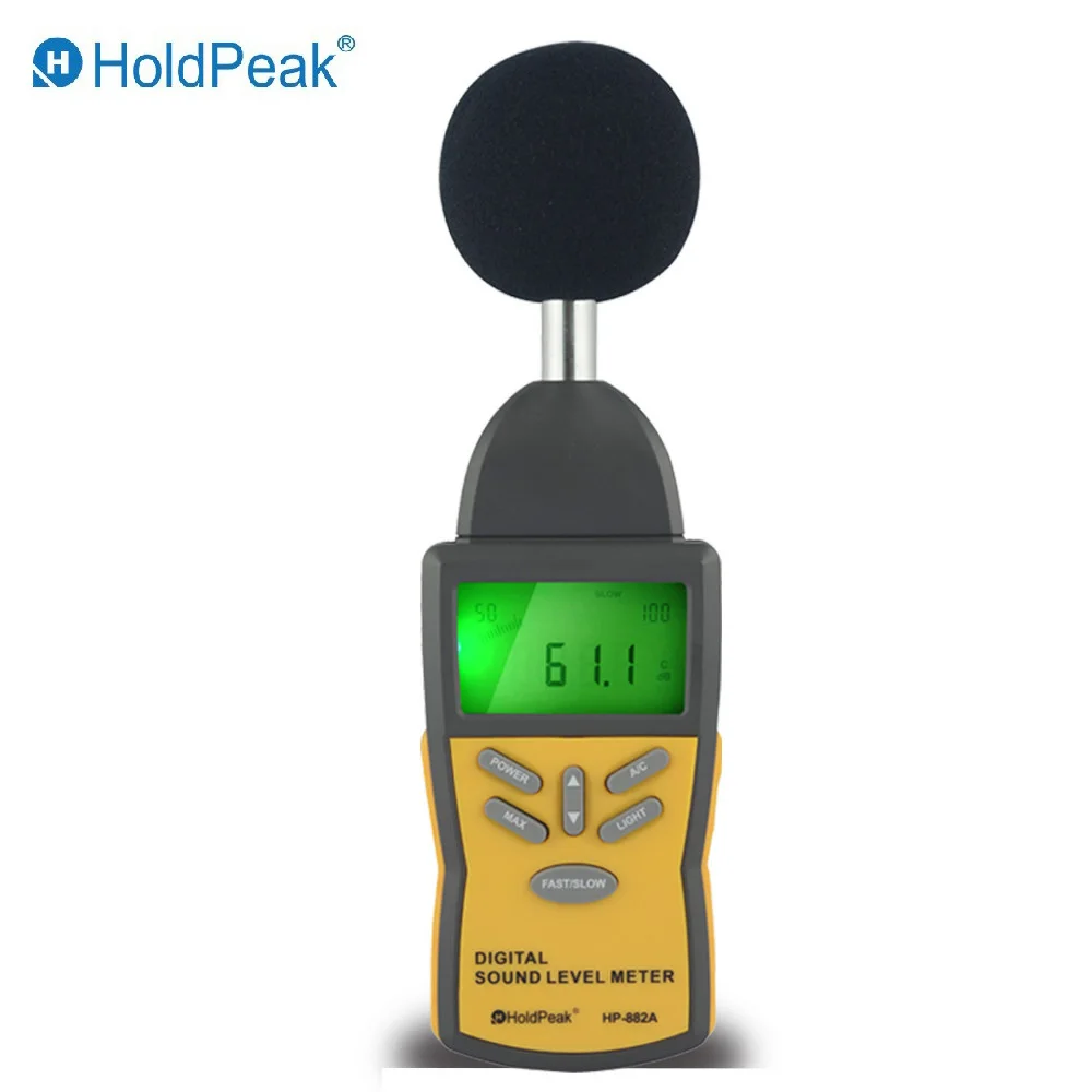 Digital Sound Level Meter HoldPeak HP 882A LCD Noise Measuring ...