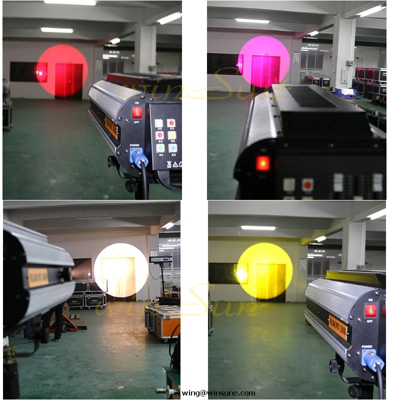 wedding party follow SPOT lighting