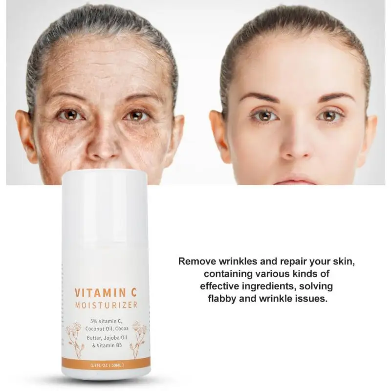 New 50ml Skin Care Vitamin C Repair Face Cream Wrinkles Removal Anti