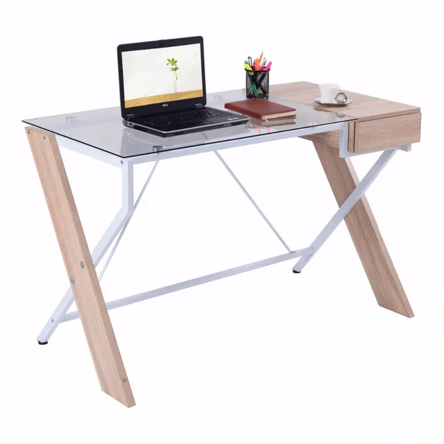 Special Offers Giantex Computer Desk Laptop Table Glass Top Wood Metal Frame Home Office Furniture New Commercial Furniture HW52843 Special Offers Giantex Computer Desk Laptop Table Glass Top Wood Metal Frame Home Office Furniture New Commercial Furniture HW52843