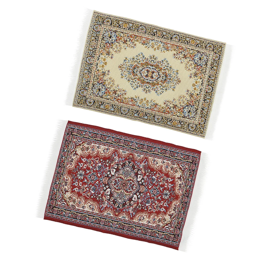 1/12 Scale Woven Rug Floor Carpet Dolls House Furniture Miniatures Decor suitable for 1/12th scale dolls house decoration