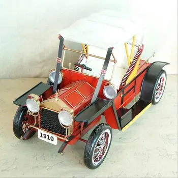 

New Handmade Antique 40's Ford Metal Classic Car 1:12 Scale Model Alloy Car Model Nostalgic Home Decoration Collection Boys Gift