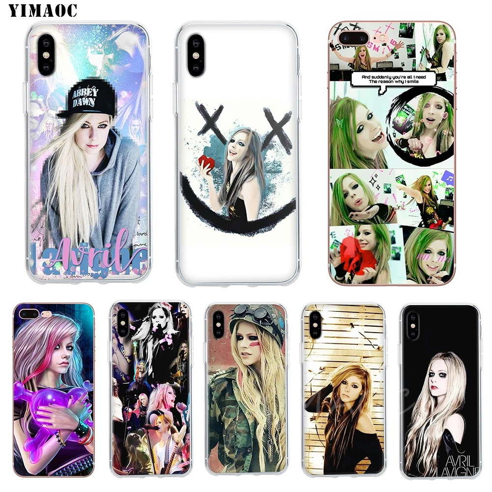 YIMAOC Avril Lavigne мягкий чехол TPU силиконовый для iPhone 8 7 6 6S Plus 5 5S SE X XR XS 11 Pro Max |
