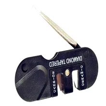 Открытый Карманный EDC Складная точилка керамический, твердосплавный Алмазный конический инструмент безопасности и выживания