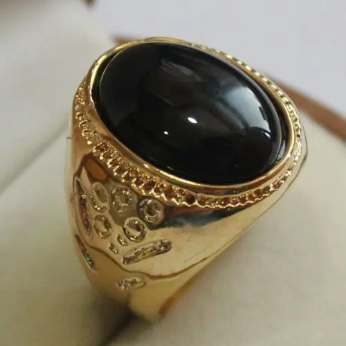 

shipping> --New men's fashion 18GP luxurious natural ring 9 # -12 # fctmu