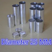 200 шт./лот OD 25 мм стоматологические лабораторные материалы пустые картриджи для изготовления зубных протезов зубная форма стоматологические пустые алюминиевые трубки с крышкой