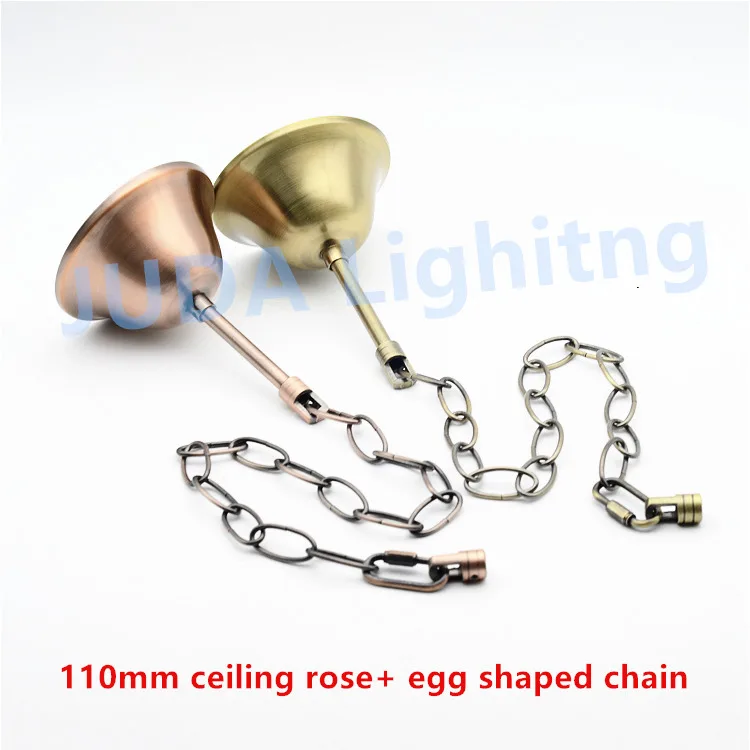 

Vintage 110mm ceiling rose canopy with chain cord set for chandeliers crystal lamp candle pendant light LED tube bulb lights DIY