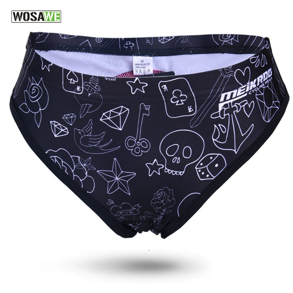 

WOSAWE Women's Cycling Underwear Gel 3D Padded Shorts Shockproof Bike Riding Bicycle Underpants Quick Dry Cycling wear