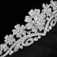 Luxury bridal hair jewelry head jewelry wedding crown Crystal Rhinestone Princess Tiara Hair Headpiece Wedding Bridal Crown 1061