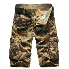 Камуфляжные карго-шорты камуфляжные мужские новые мужские s мужские шорты в повседневном стиле свободные рабочие шорты мужские военные хлопковые шорты Masculina 44