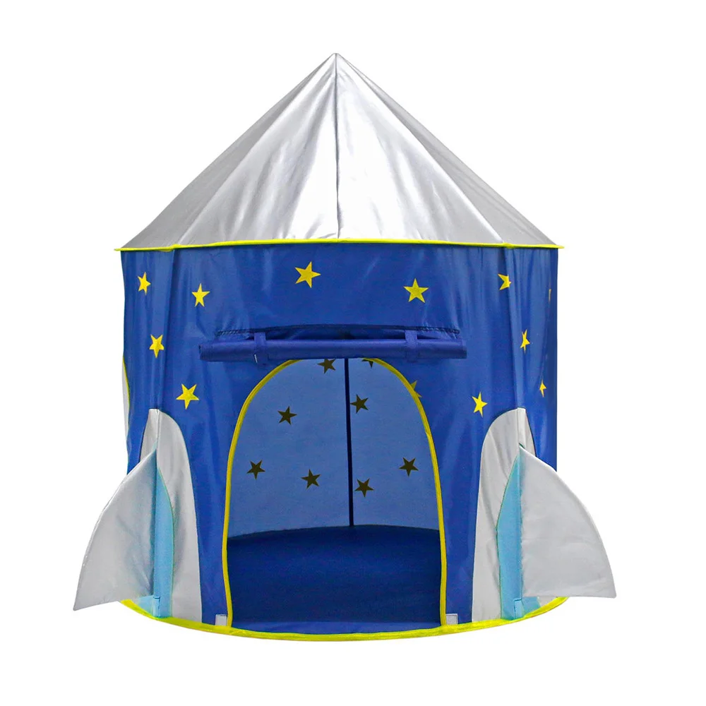 3-в-1 Портативный космический корабль детская палатка Типи сухого бассейна космический корабль палатка в виде вигвама для детей бассейн с шариками коробка детский домик с шариками - Цвет: WJ3572-1