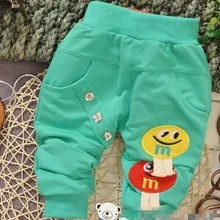 1 шт./лот) хлопок, 5 цветов, новинка, милые штаны для малышей MMdou(0011