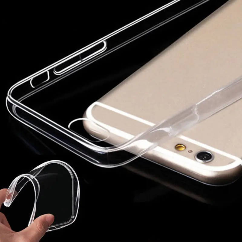 For Apple iPhone 6 6s Case Slim Crystal Clear TPU Silicone Protective Sleeve for plus / Plus Cover Cases |