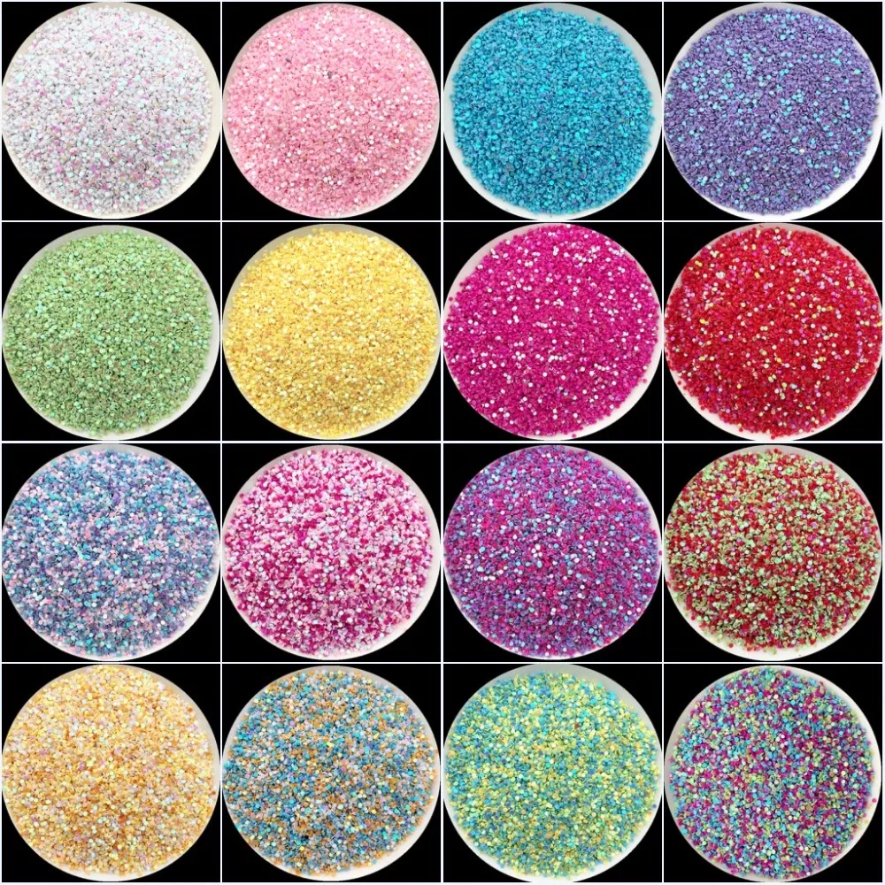 

10g/Pack Multi Colors 1mm Circle Dot PVC Loose Sequins Paillettes Nail Art manicure/Women Diy/Wedding Decoration Confetti