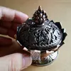 Tibetano quemador de incienso con diseño de loto 7,8*7,2*6,0 cm de aleación de bronce Mini quemador de incienso Incensory de Casa decoración envío gratis ► Foto 3/6