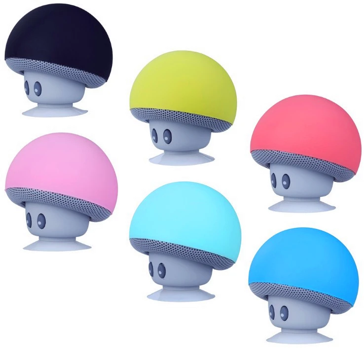 

OUTMIX Cartoon Mushroom Wireless Bluetooth speaker waterproof sucker mini bluetooth speaker audio outdoor portable Bracket